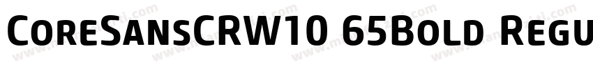 CoreSansCRW10 65Bold Regular字体转换